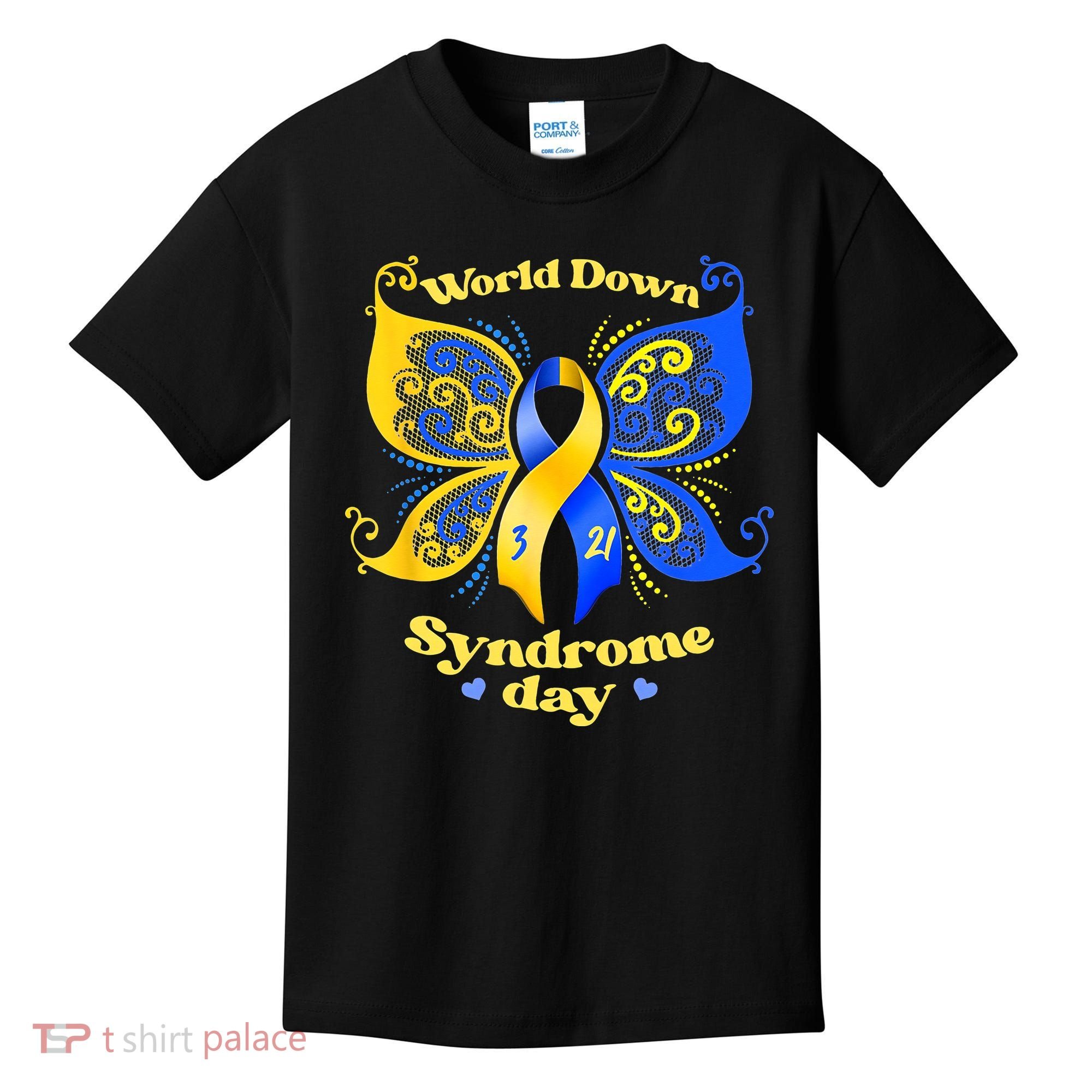 World Down Syndrome Day Awareness Socks Down Right Kids T-Shirt