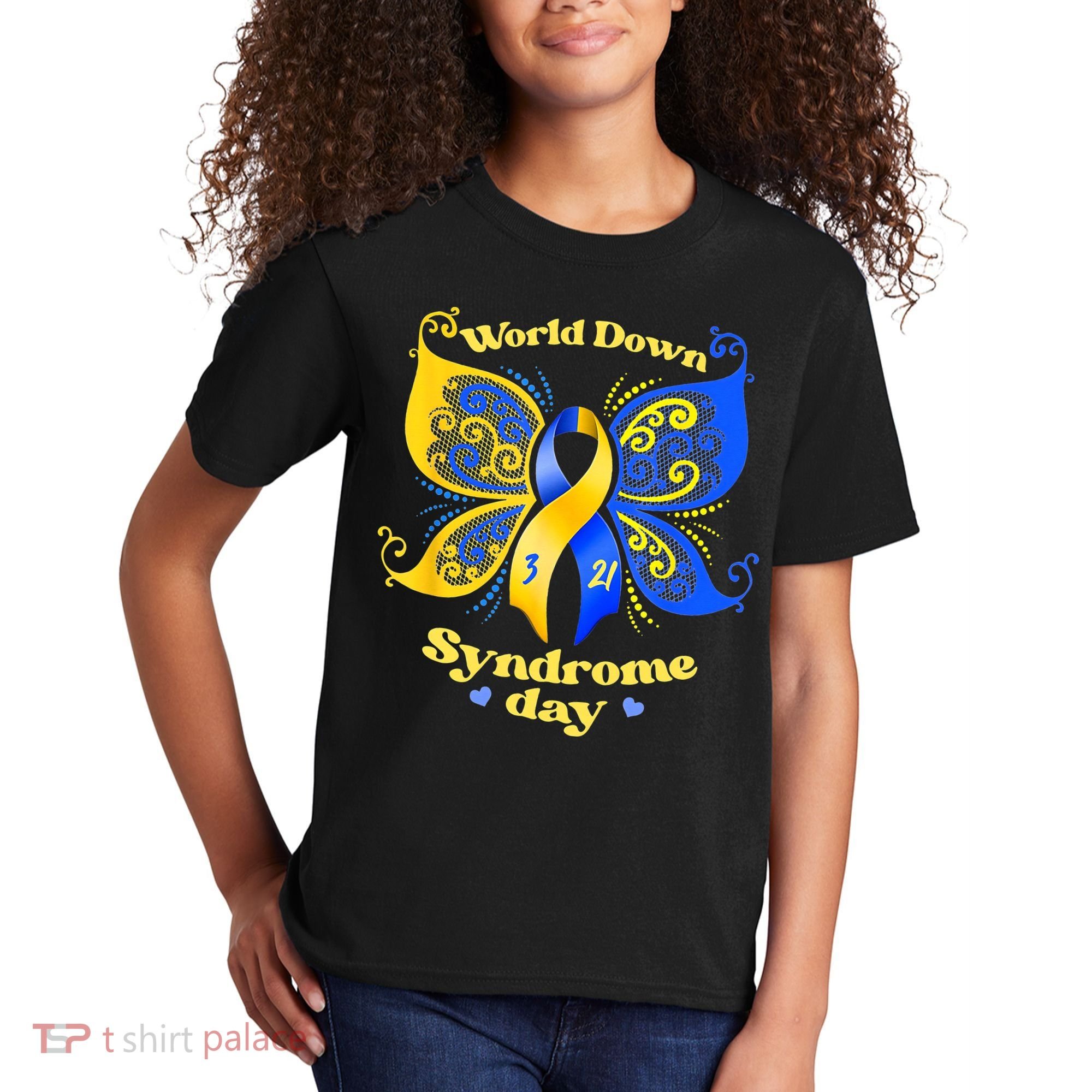 World Down Syndrome Day Awareness Socks Down Right Kids T-Shirt