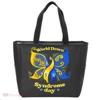 World Down Syndrome Day Awareness Socks Down Right Tote Bag thumb 0