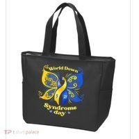 World Down Syndrome Day Awareness Socks Down Right Tote Bag thumb 3