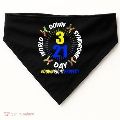 World Down Syndrome Day #DownRightPerfect USA-Made Doggie Bandana