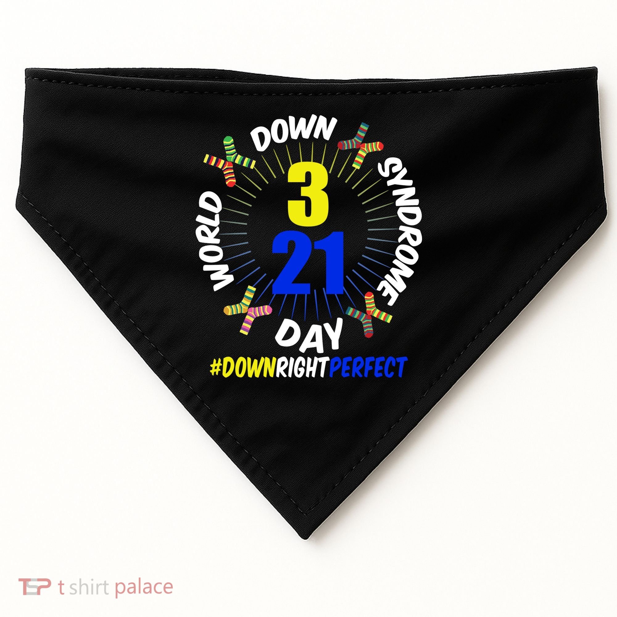World Down Syndrome Day #DownRightPerfect USA-Made Doggie Bandana