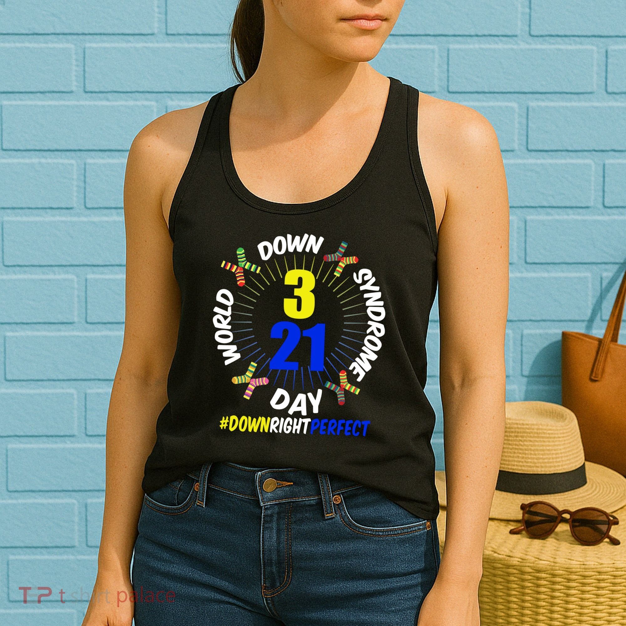 World Down Syndrome Day #DownRightPerfect Women's Tank Top