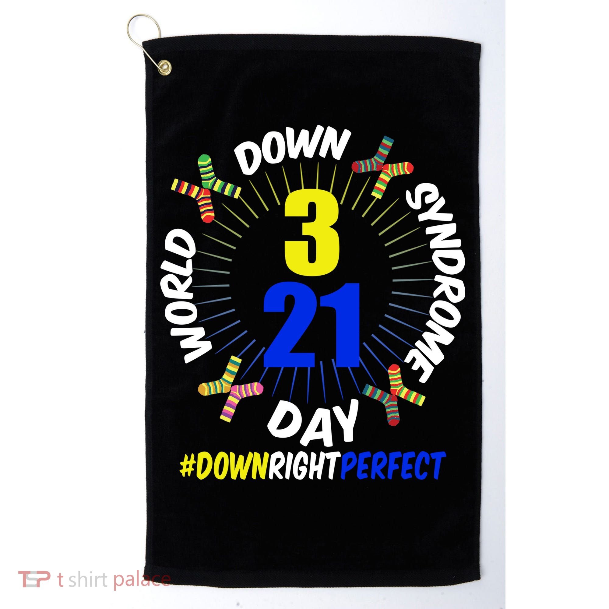 World Down Syndrome Day #DownRightPerfect Golf Towel