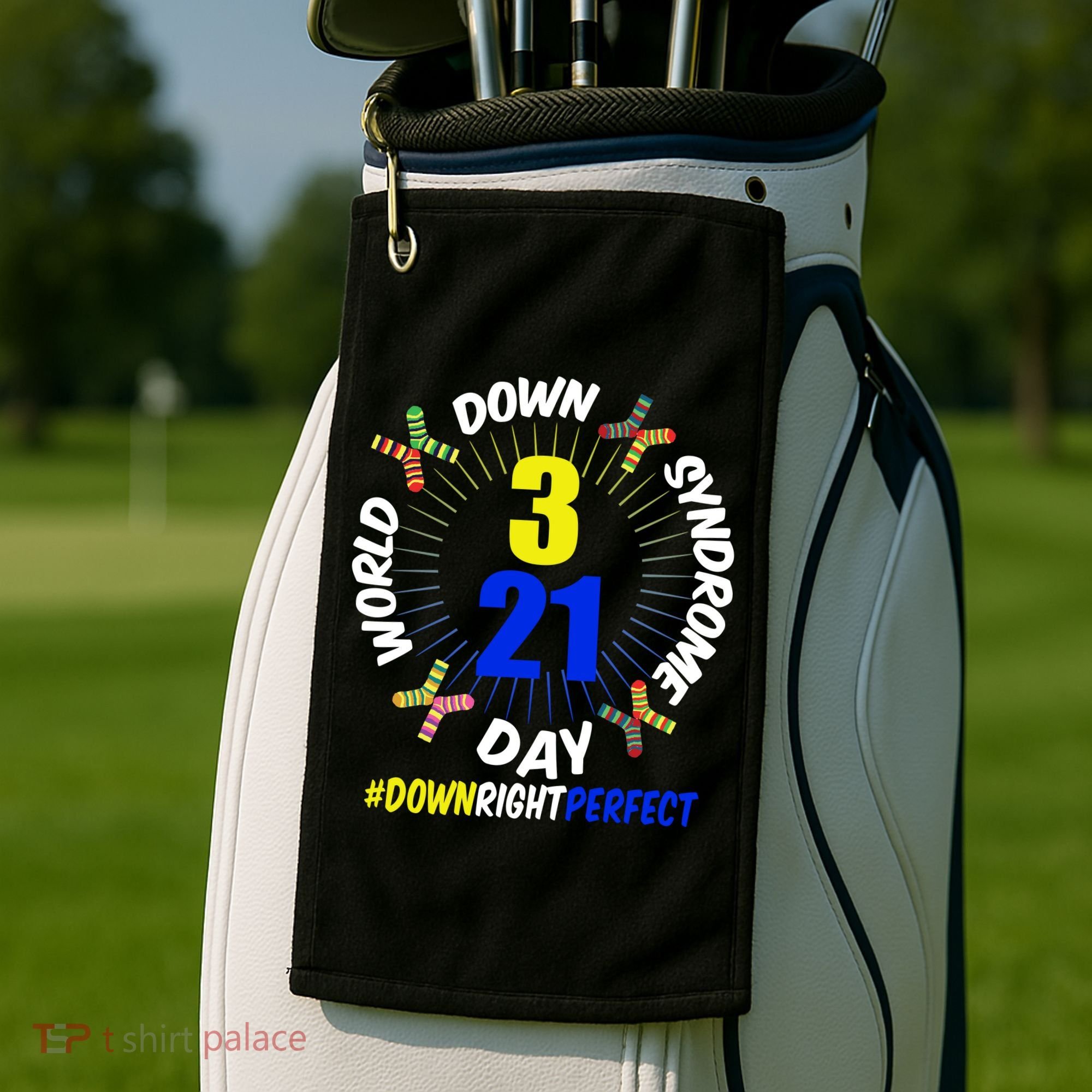 World Down Syndrome Day #DownRightPerfect Golf Towel