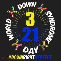 World Down Syndrome Day #DownRightPerfect Golf Towel thumb 3