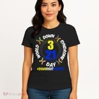 World Down Syndrome Day #DownRightPerfect Women's T-Shirt thumb 4