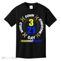 World Down Syndrome Day #DownRightPerfect Kids T-Shirt thumb 0