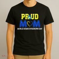 World Down Syndrome Day Mom Awareness March 21 T-Shirt thumb 3