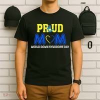 World Down Syndrome Day Mom Awareness March 21 T-Shirt thumb 6