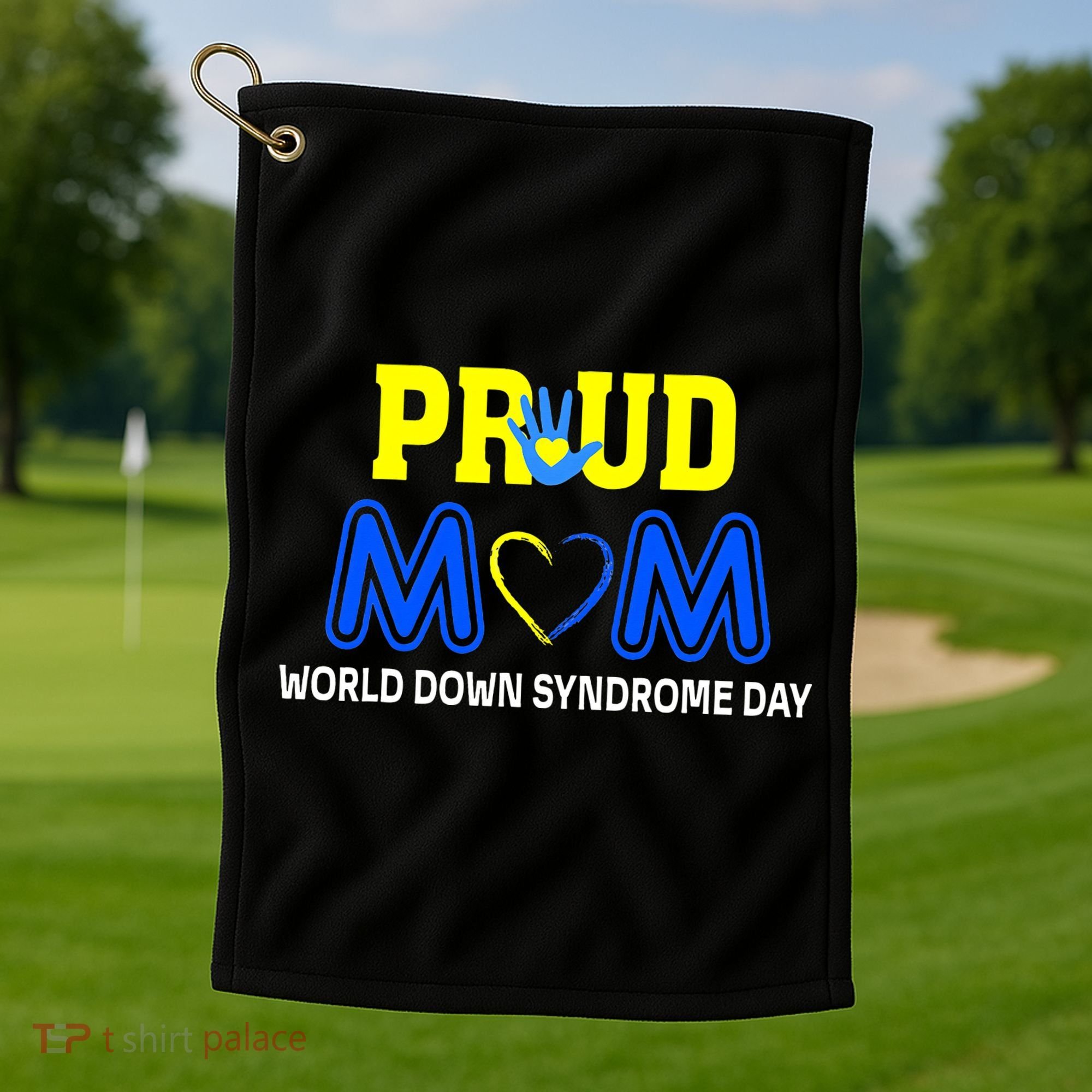 World Down Syndrome Day Mom Awareness March 21 Golf Towel
