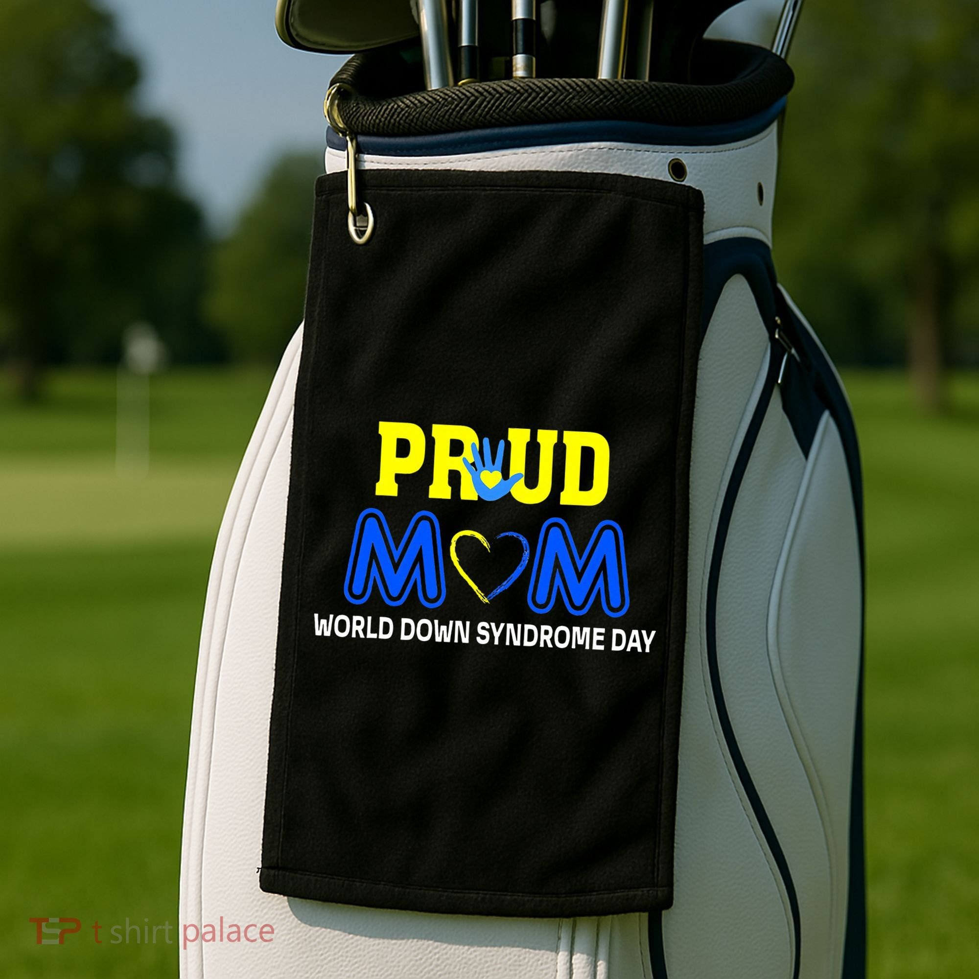 World Down Syndrome Day Mom Awareness March 21 Golf Towel