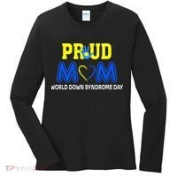 World Down Syndrome Day Mom Awareness March 21 Women's Long Sleeve Shirt thumb 0