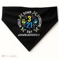 World Down Syndrome Day 321 Awareness Support Women USA-Made Doggie Bandana thumb 0