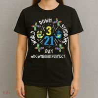 World Down Syndrome Day 321 Awareness Support Women T-Shirt thumb 4
