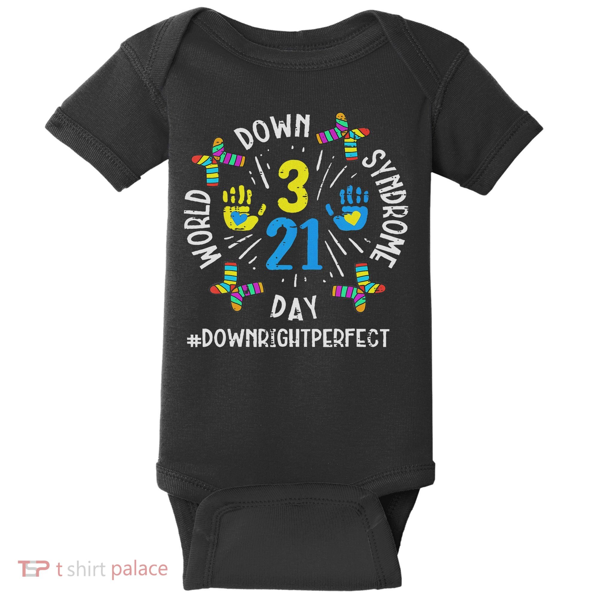 World Down Syndrome Day 321 Awareness Support Women Baby Bodysuit