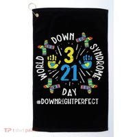 World Down Syndrome Day 321 Awareness Support Women Golf Towel thumb 0