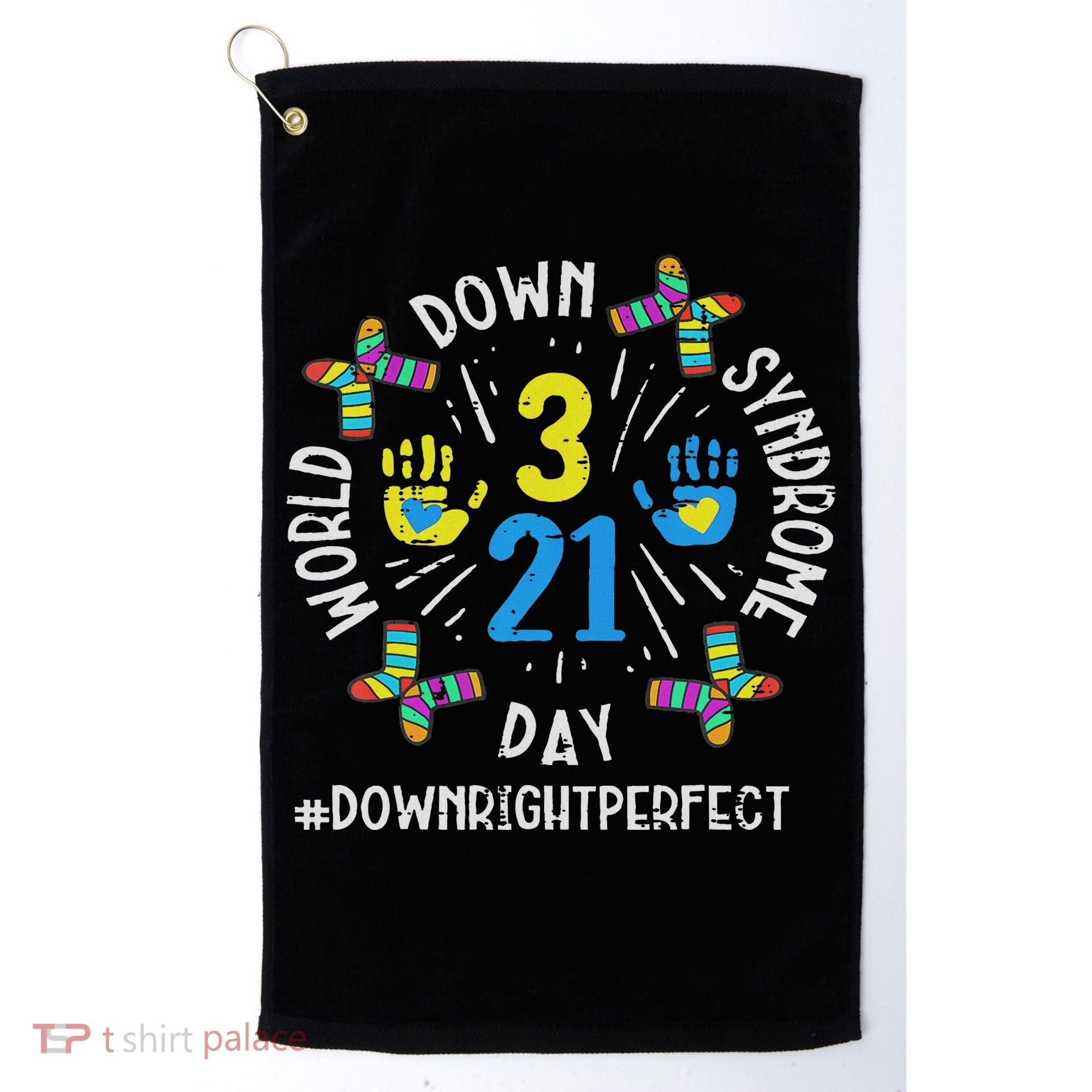 World Down Syndrome Day 321 Awareness Support Women Golf Towel