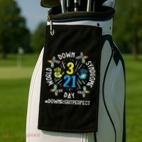 World Down Syndrome Day 321 Awareness Support Women Golf Towel thumb 2