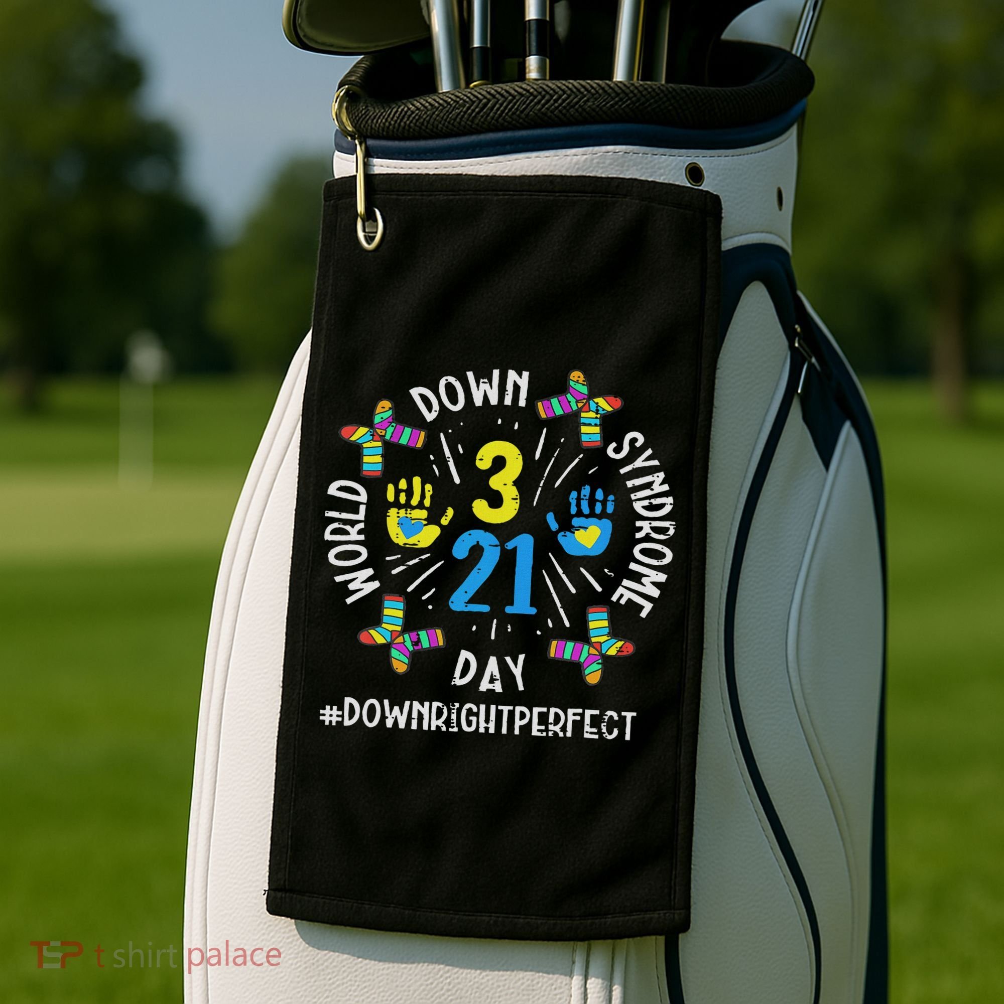 World Down Syndrome Day 321 Awareness Support Women Golf Towel