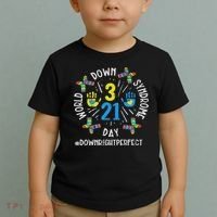 World Down Syndrome Day 321 Awareness Support Women Toddler T-Shirt thumb 2