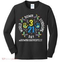 World Down Syndrome Day 321 Awareness Support Women Kids Long Sleeve Shirt thumb 0