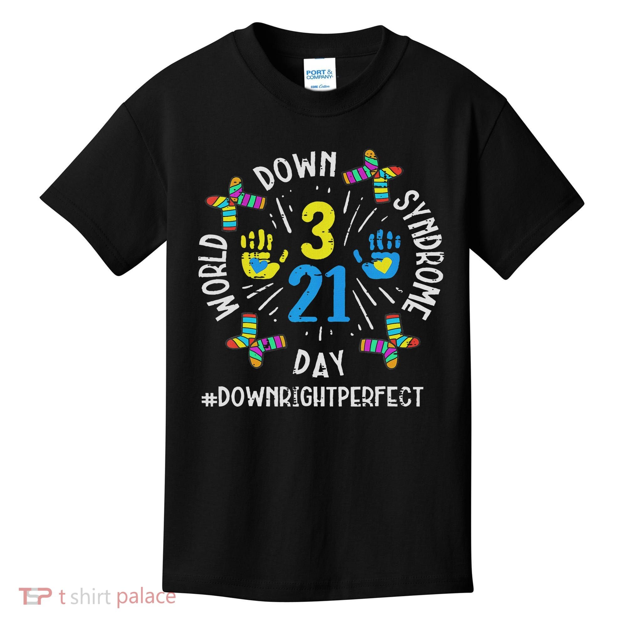 World Down Syndrome Day 321 Awareness Support Women Kids T-Shirt