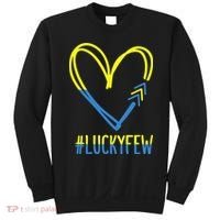 World Down Syndrome Awareness Day 3 Arrows Lucky Few Tattoo Sweatshirt thumb 0