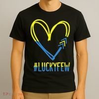 World Down Syndrome Awareness Day 3 Arrows Lucky Few Tattoo T-Shirt thumb 3