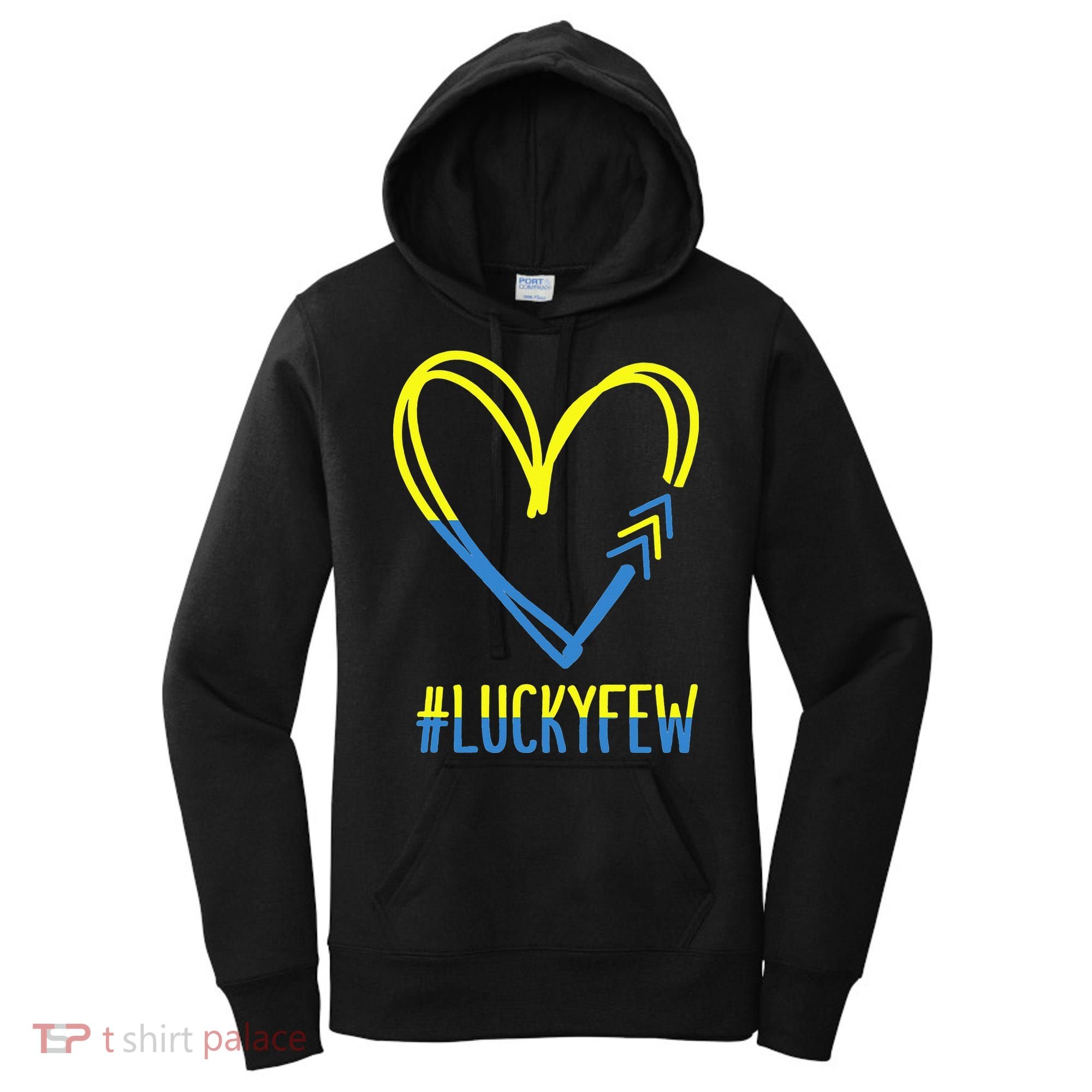 World Down Syndrome Awareness Day 3 Arrows Lucky Few Tattoo Women's Hoodie