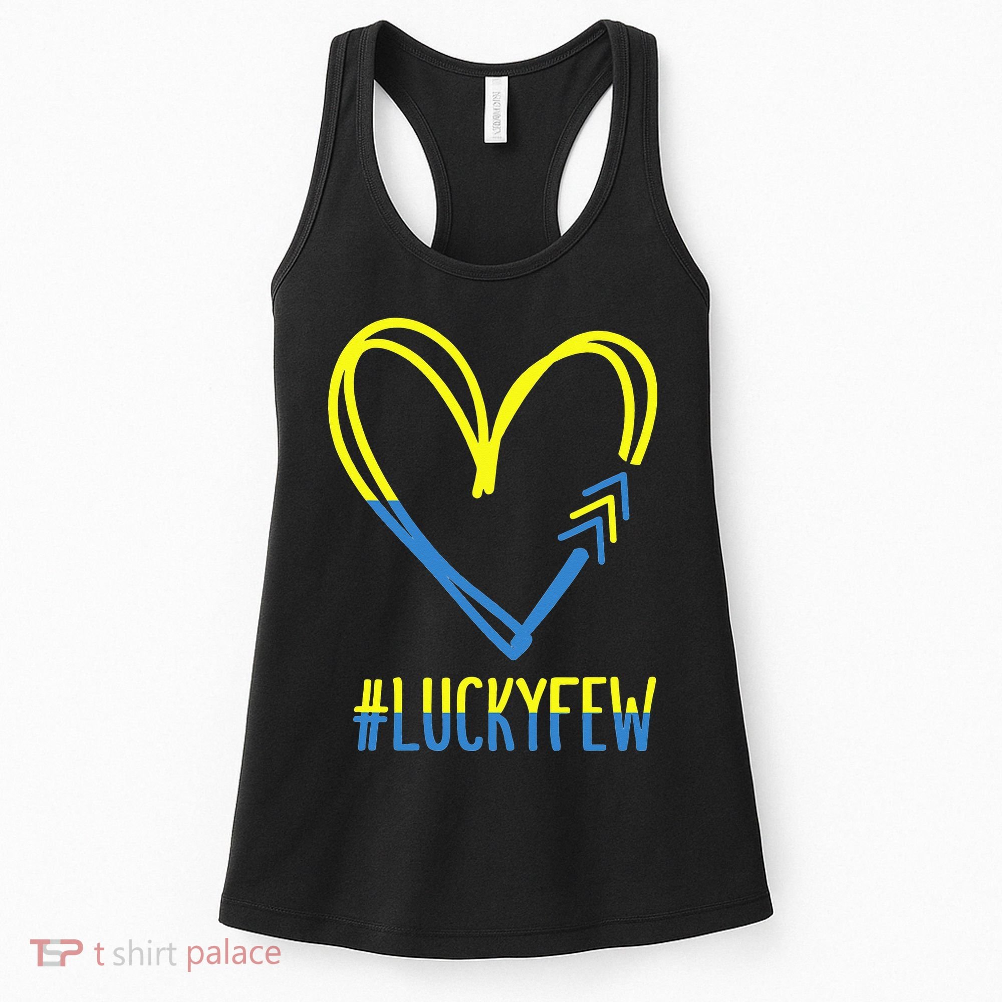 World Down Syndrome Awareness Day 3 Arrows Lucky Few Tattoo Women's Tank Top