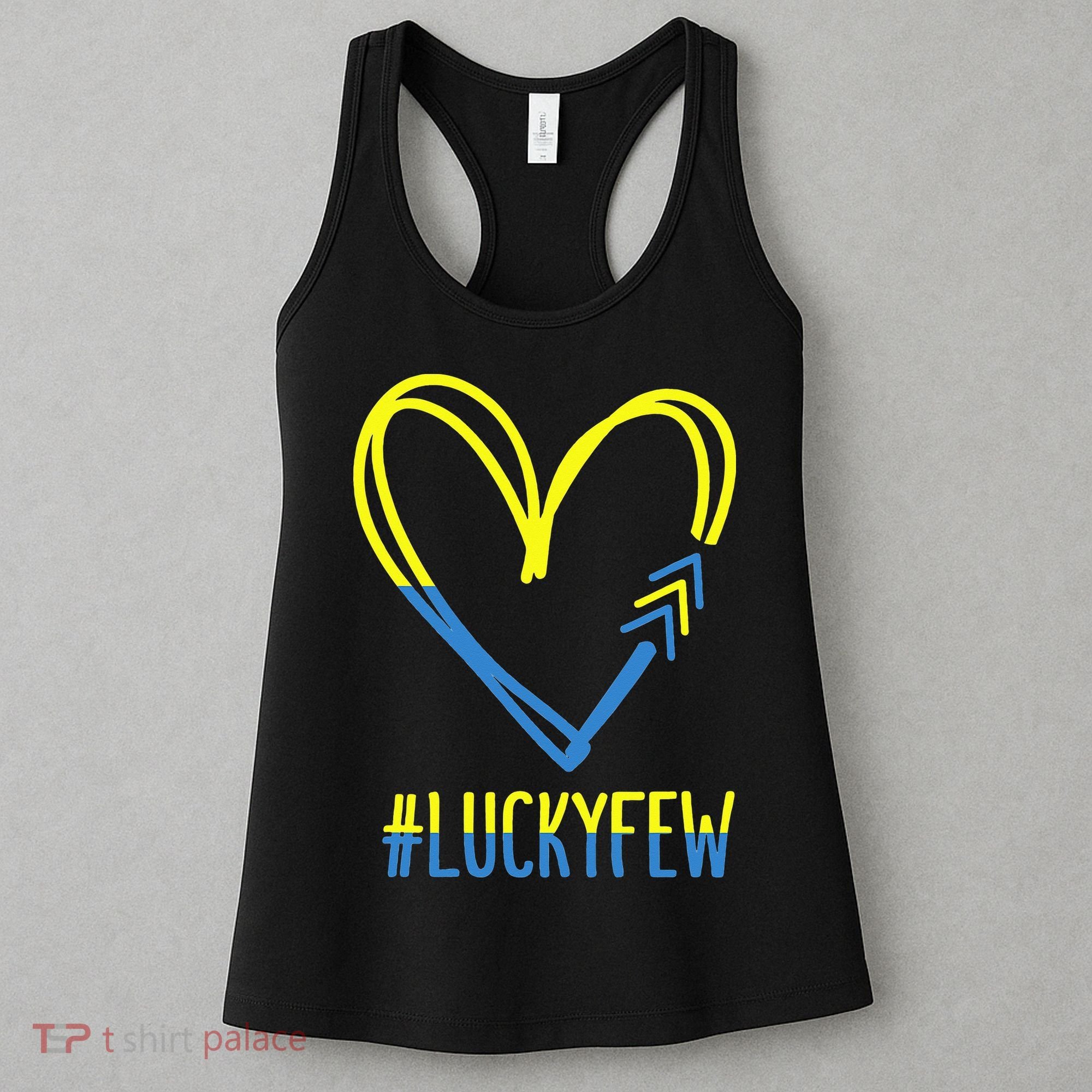 World Down Syndrome Awareness Day 3 Arrows Lucky Few Tattoo Women's Tank Top
