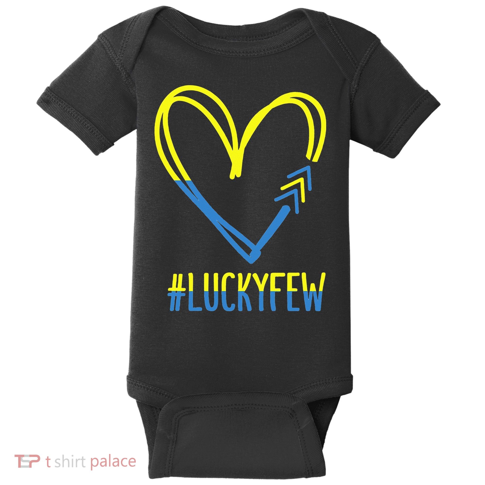 World Down Syndrome Awareness Day 3 Arrows Lucky Few Tattoo Baby Bodysuit