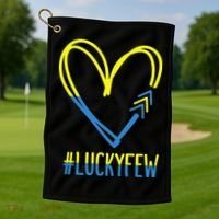 World Down Syndrome Awareness Day 3 Arrows Lucky Few Tattoo Golf Towel thumb 1