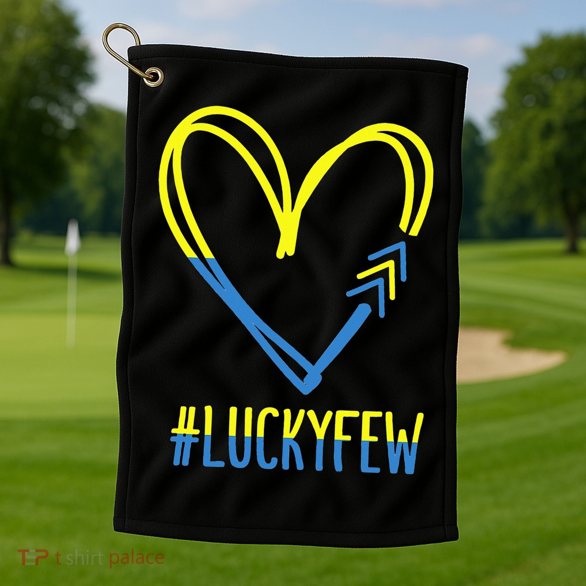 World Down Syndrome Awareness Day 3 Arrows Lucky Few Tattoo Golf Towel
