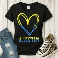 World Down Syndrome Awareness Day 3 Arrows Lucky Few Tattoo Women's T-Shirt thumb 3