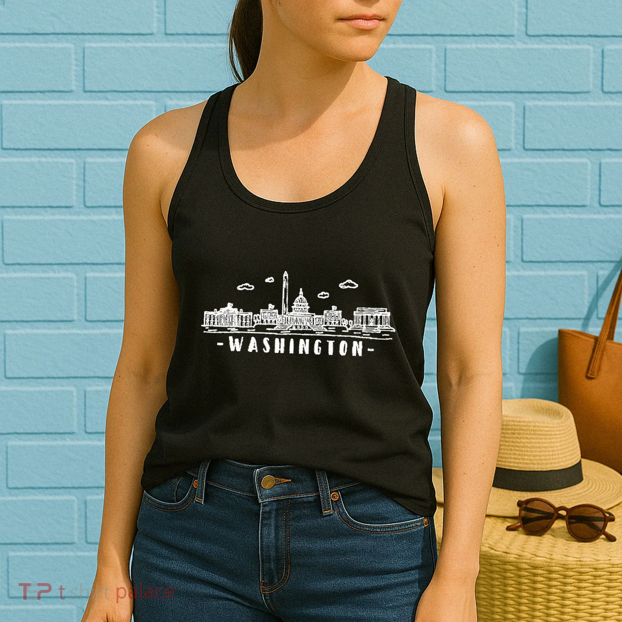 Washington Dc Skyline Women's Tank Top