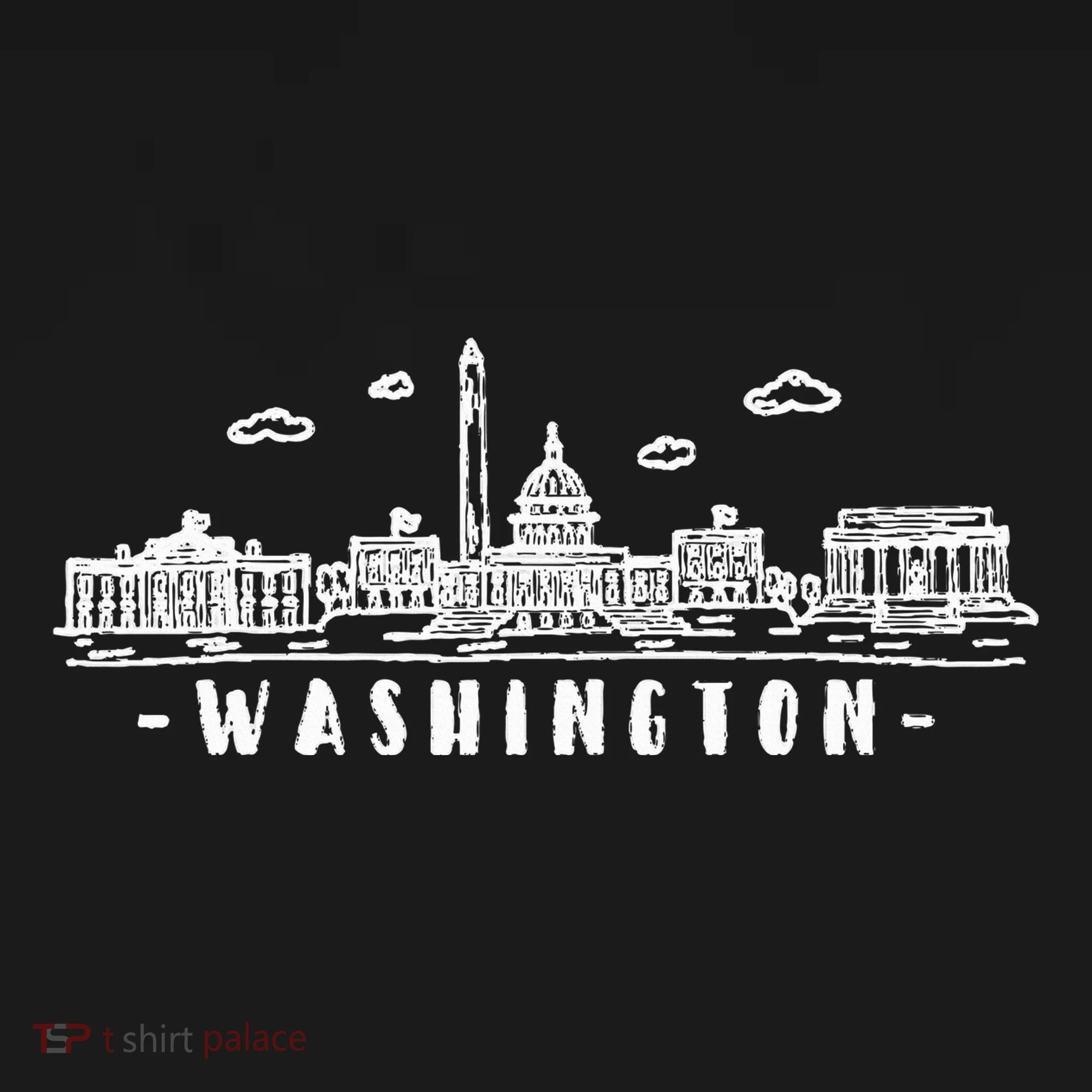 Washington Dc Skyline Baby Bodysuit