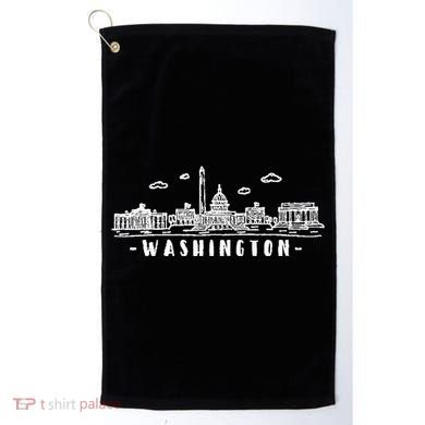 Washington Dc Skyline Golf Towel