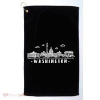 Washington Dc Skyline Golf Towel thumb 0