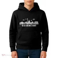 Washington Dc Skyline Kids Hoodie thumb 4