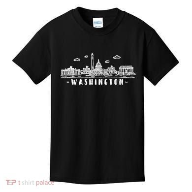 Washington Dc Skyline Kids T-Shirt
