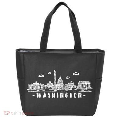 Washington Dc Skyline Tote Bag