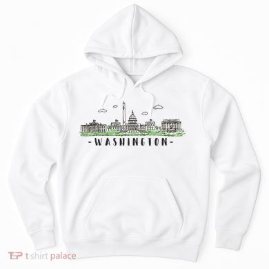 Washington Dc Skyline Vintage Hoodie