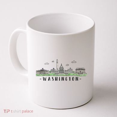 Washington Dc Skyline Vintage Coffee Mug