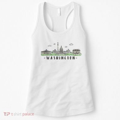 Washington Dc Skyline Vintage Women's Tank Top