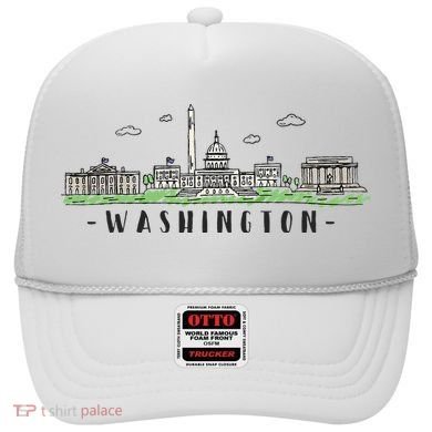 Washington Dc Skyline Vintage Hat