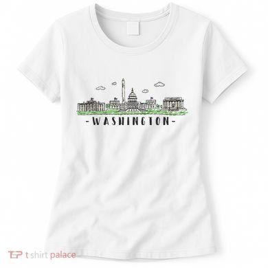 Washington Dc Skyline Vintage Women's T-Shirt