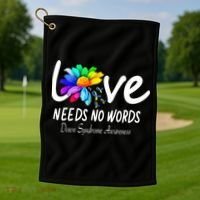 World Down Syndrome Day - Rock Your Socks Awareness Golf Towel thumb 1