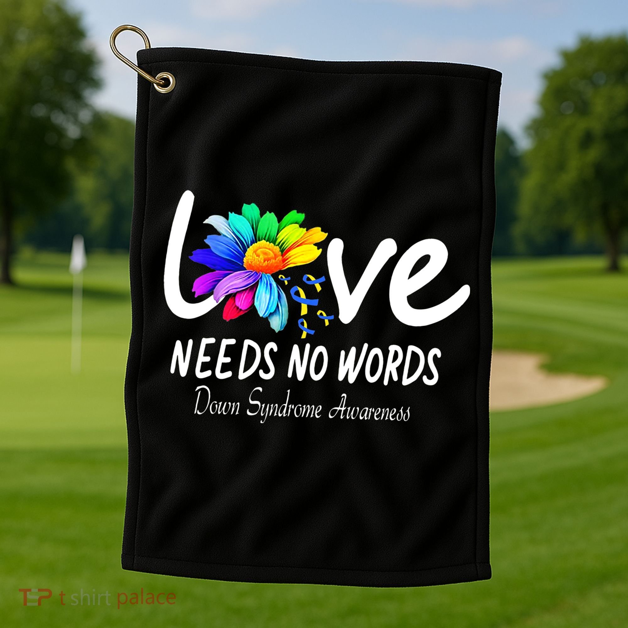 World Down Syndrome Day - Rock Your Socks Awareness Golf Towel
